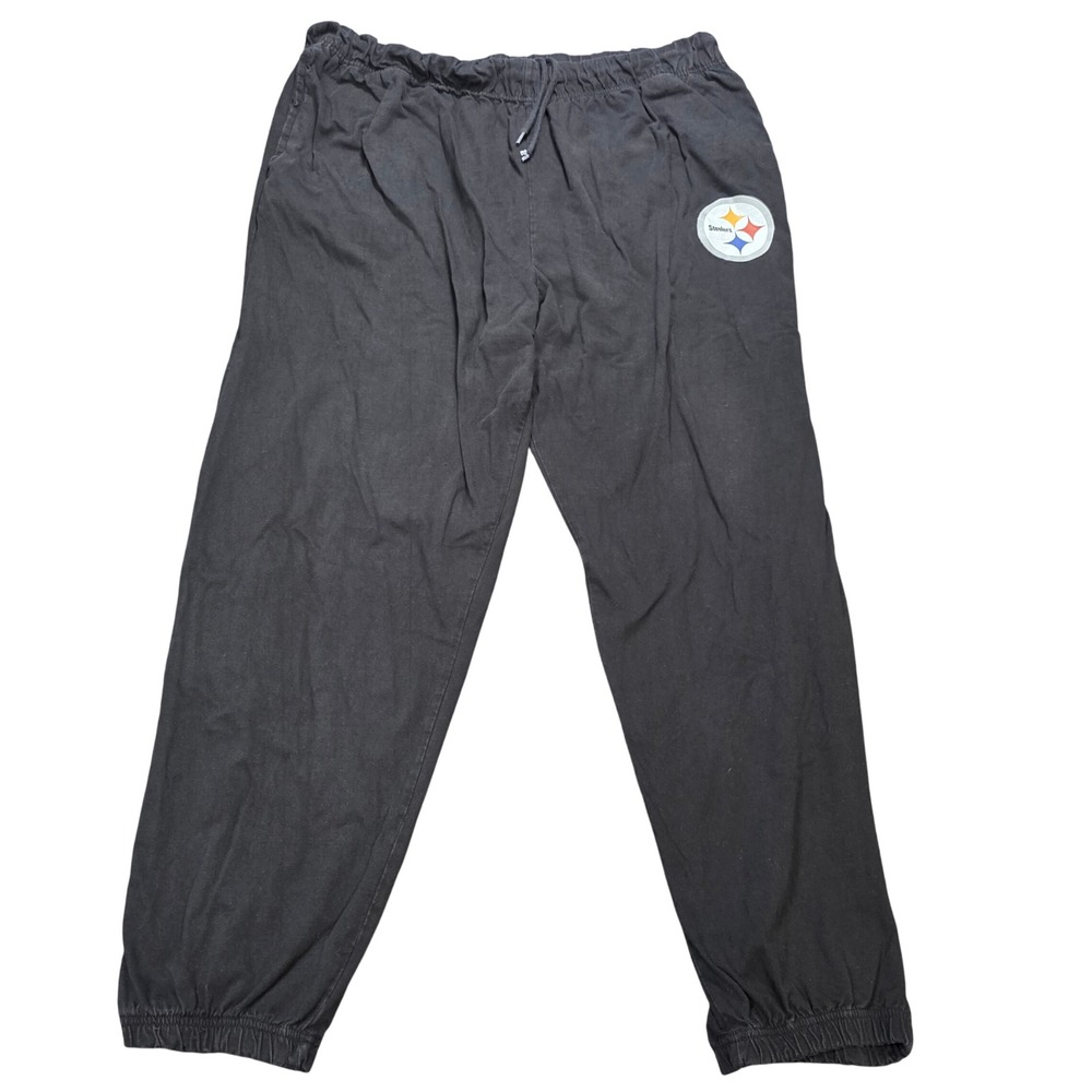 Fanatics Pittsburgh Steelers NFL Lounge Pants Men's Size 3XL Black 100% Cotton